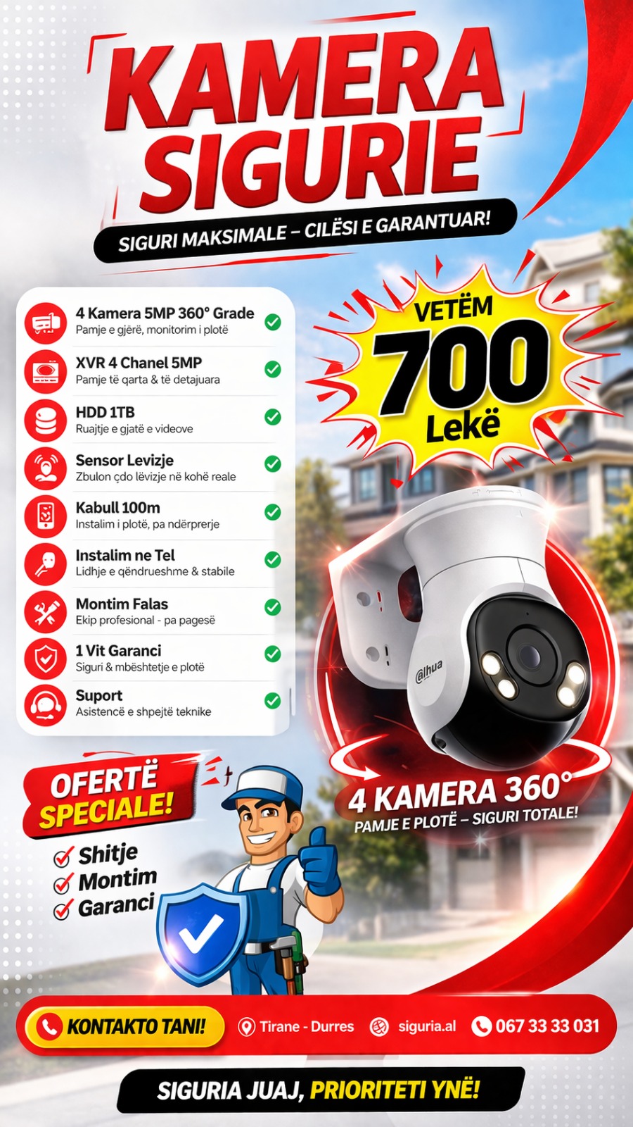 Set 360 grade me 4 kamera